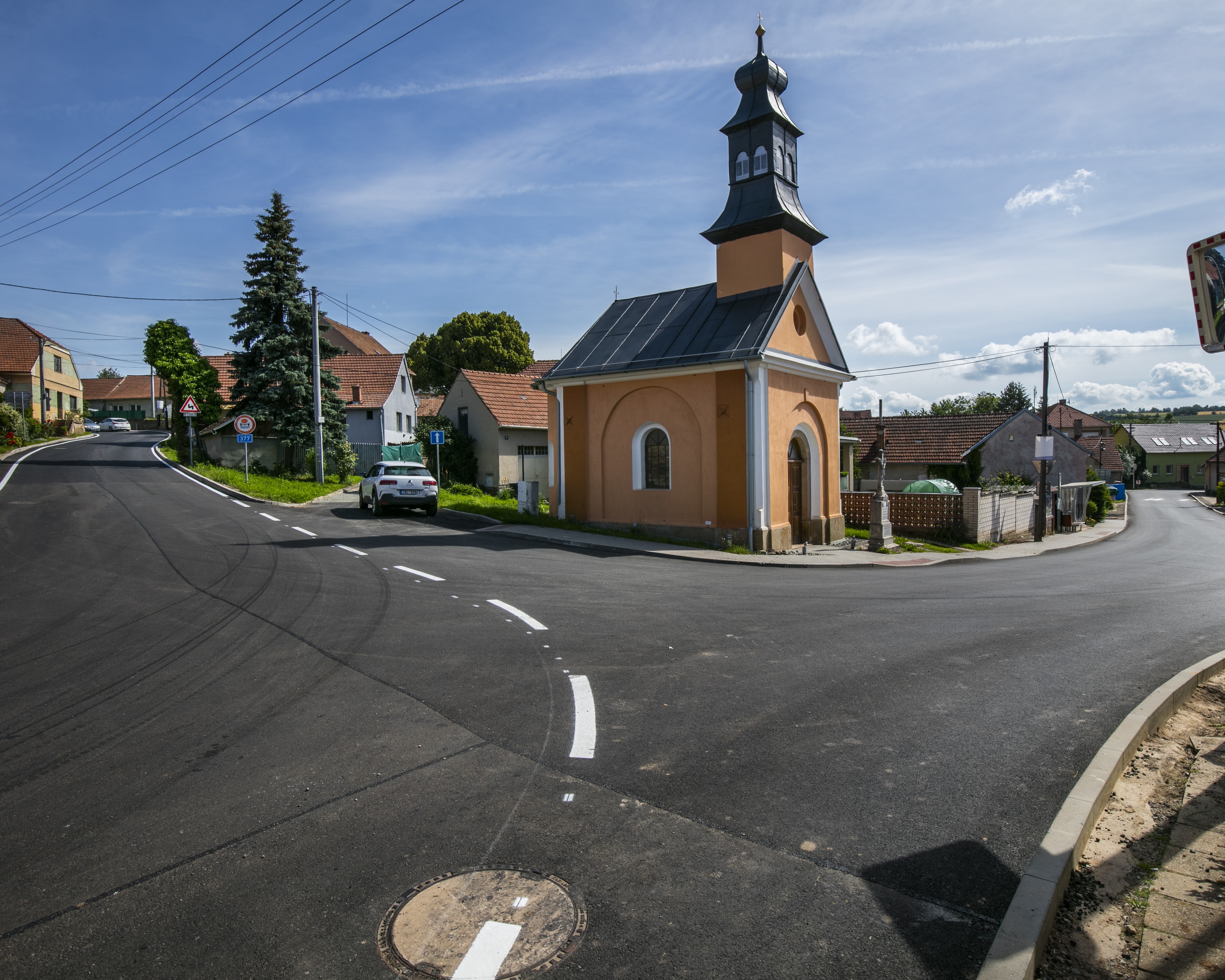 Probíhající práce v Rohozci